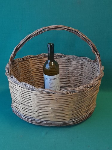 Vecchio cestino grande cesto - vecchio,