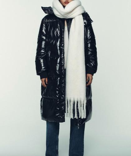 Zara cappotto lungo lucido - lungo,