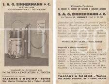 S. A. G. ZIMMERMANN & C. IMPIANTI PER SALDATURA E TAGLIATURA AUTOGENA (GENOVA)