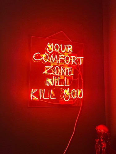 Lampada scritta neon - scritta, you
