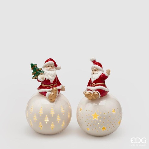 Babbo natale con sfera - sfera, led