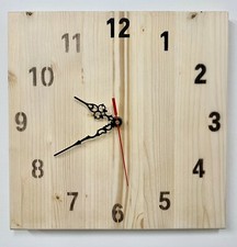 orologio artigianale in legno