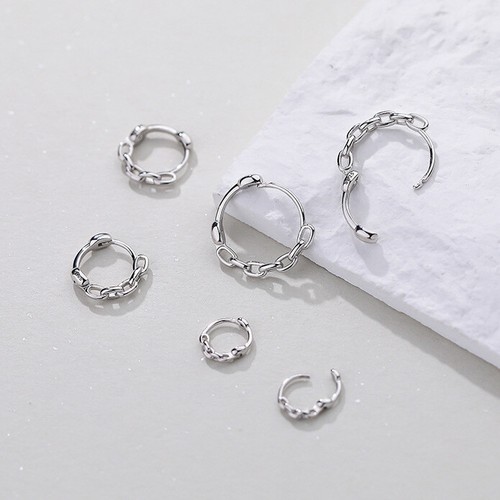 Collana cerchio look argento - a,