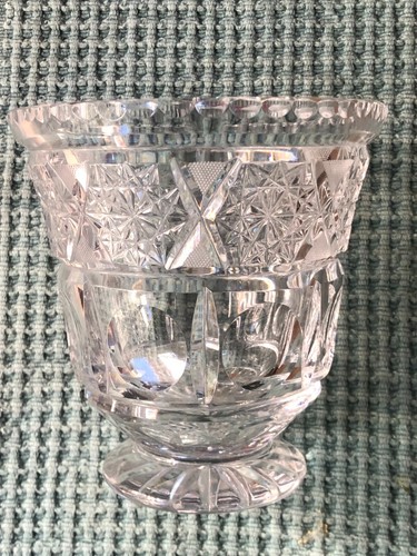 Vaso cristallo lavorato - cristallo,