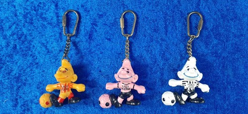 Puffi calciatori portachiavi - puffi,