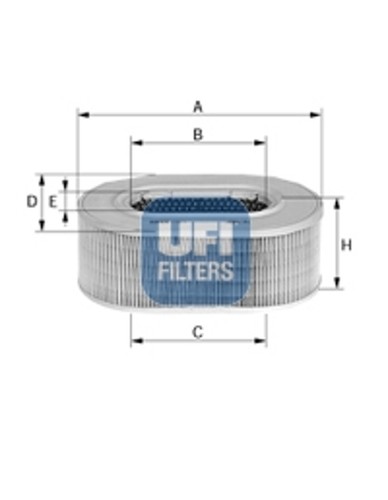 Filtro aria ufi 871 - filtro,