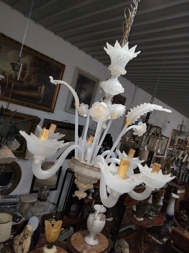 Lampadario murano iridescente - murano,