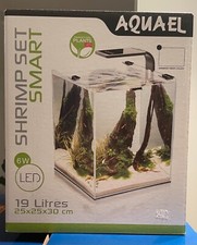 AQUAEL SHRIMP SET LED 19L Giorno & Notte Gamberi Piccoli Pesci Piscine Acquario