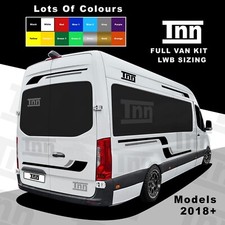 Adesivi Furgone Per Mercedes Sprinter LWB Camper Camper Strisce Grafica 2018+