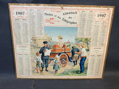 Antico calendario 1907 - antico,