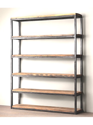 Libreria vintage ferro legno - libreria, e