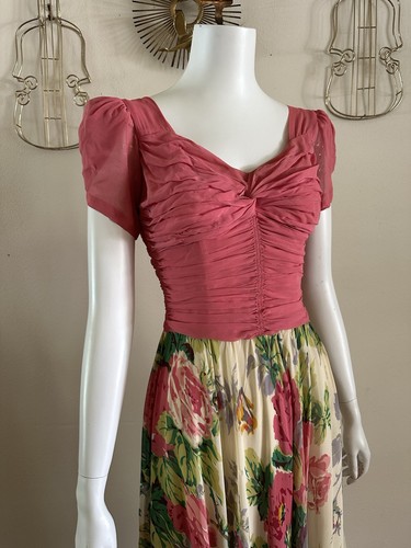 Abito crepe rayon anni 40 - abito,