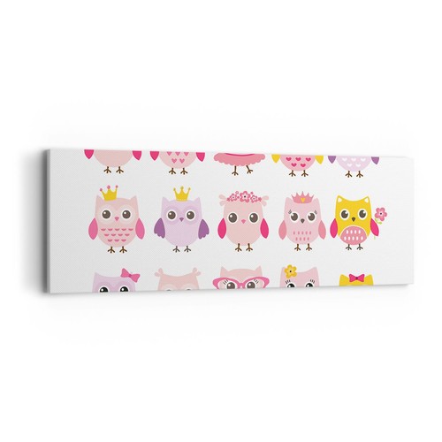 Quadro tela 90x30cm gufo - su,