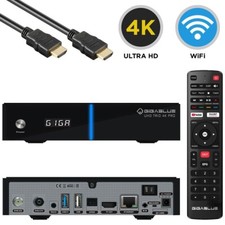 GigaBlue TRIO PRO UHD 4K 1x DVB-S2X 1x sintonizzatore DVB-C/T2 BT WiFi ricevitore combinato