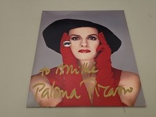 Fotografia firmata PALOMA PICASSO PALOMA PICASSO foto firmata lucida 8 x 10