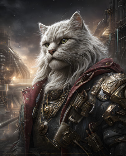 Gatto guerriero corazzato