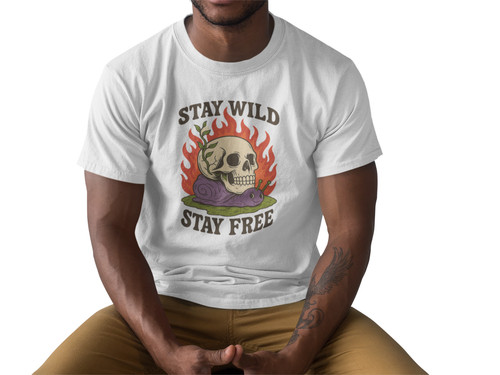 Shirt teschio lumaca fiamme - teschio,