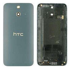 Original HTC ONE E8 Akkudeckel Back Cover Kamera Linse Rückschale, schwarz