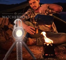 MINI TORCIA LED RICARICABILE POTENTE CAMPEGGIO PESCA  APRIBOTTIGLIE  TREPPIEDE