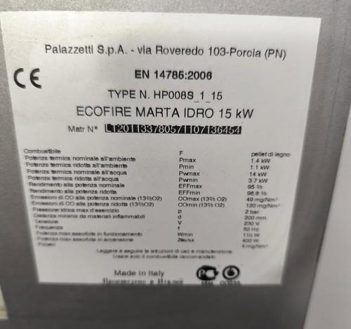 Palazzetti stufa pellet - a,