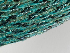 NG9 Nastro Fascia in poliestere e lurex verde smeraldo alto 6 Cm – Mt. 60