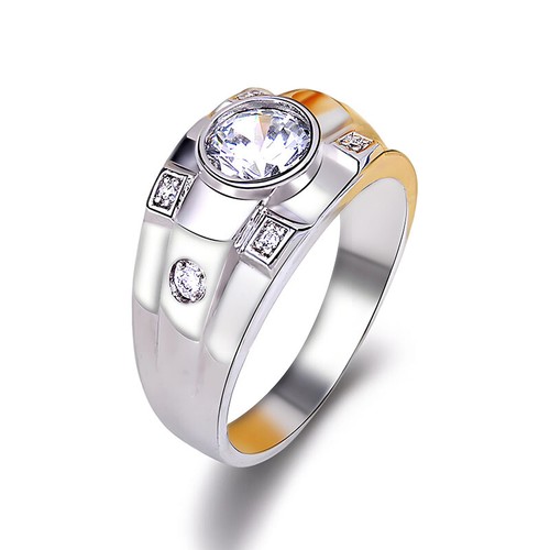Anello uomo rodiato - anello, cerchio