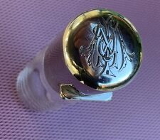 Antique Glass and Silver collectible perfume bottle by Sampson Mordan & Co.