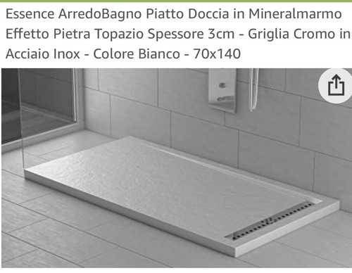 Piatto doccia mineralmarmo - in,