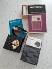 Radio RADIOLINA AM Transistor  PORTATILE Vintage SOUNDESIGN Stadio GIACENZA NOS