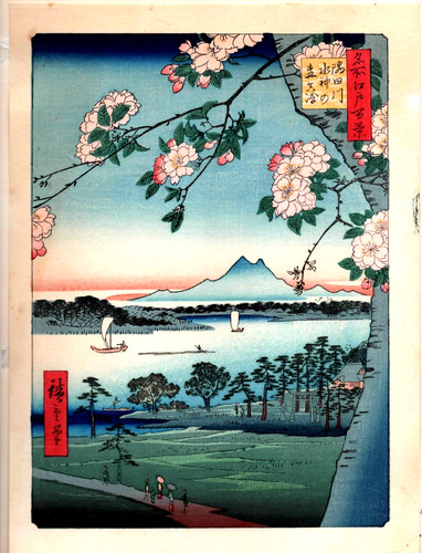 Estampe japonaise ando - estampe,