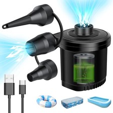 Pompa Elettrica 2 In 1 Gonfia Sgonfia 4000mAh Elettrico Portatile Con 3 Ugelli