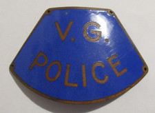 TRIESTE-V. G. POLICE-DISTINTIVO DA BRACCIO-ARM BADGE 1945-POLIZIA CIVILE AMG/VG