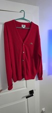 Cardigan rosso Lacoste