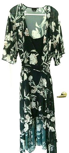 Maxi abito city chic fiori - maxi,