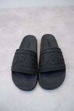 Ciabatte uomo Dolce Gabbana D&G taglia UK 7 EU 41 nere infradito slide ottime condizioni