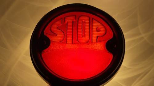 Vecchia lente vetro luce stop - lente,