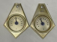 PFIZER 2x Termometri Pubblicitari Da Parete Vintage anni 60 2 Pezzi #1