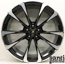4 CERCHI LAMBORGHINI URUS 23 " ORIGINALI 4ML601025AE 4ML601025AF NERO DIAMANTATO