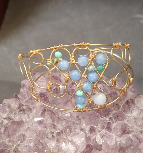 Bracciale fascia pietre - ,