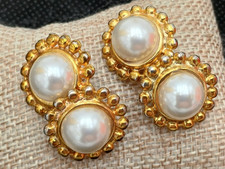 GEMELLI UNISEX DORATI CON PERLE