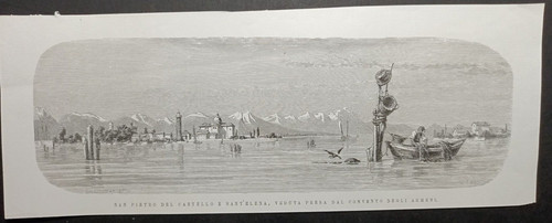 Stampa antica laguna venezia - stampa,