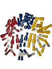 Kit 6/15/30/54/102pz Connettori Faston 6,3mm Maschio/Femmina Isolati Crimpare