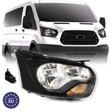 Faro DESTRO Fanale Anteriore FORD TRANSIT 2016-2019 con motorino Design Nero
