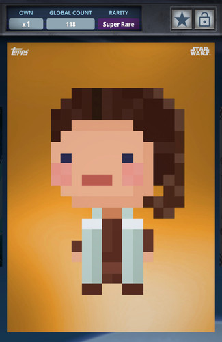 Topps star wars - star, card