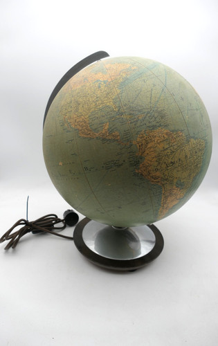 Mappamondo luminoso vintage