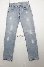 Lee Seattle (Cod. E618) W31 L34 jeans usato Vita Alta Vintage Rotture custom