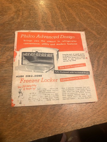 Brochure frigoriferi philco - brochure,