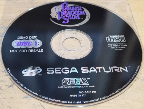 Panzer dragoon saga - dragoon, disc