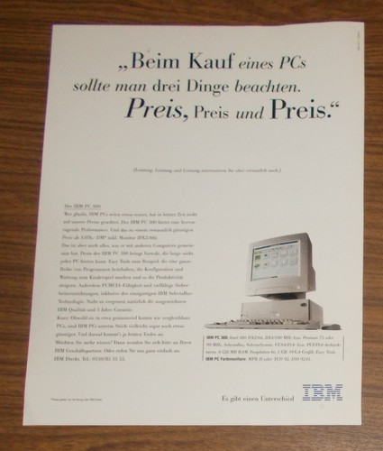 Rara pubblicità ibm - rara,
