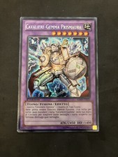 YU GI OH CARTA CAVALIERE GEMMA PRISMAURA RARA SEGRETA HA06-IT020 1EDZ DECK LOTTO